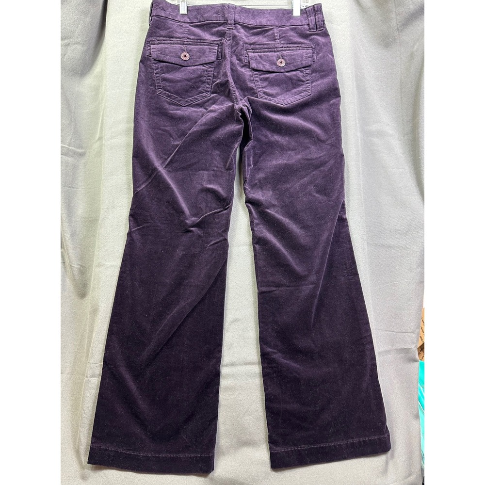 Eddie Bauer Purple Corduroy Pants Women Wide Leg Velvet Texture Trousers size 10 - Picture 6 of 16